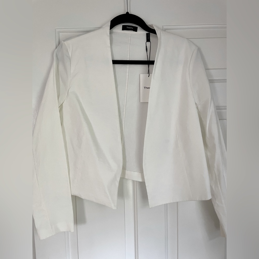 Theory size 12 White Blazer - great for Bridal!